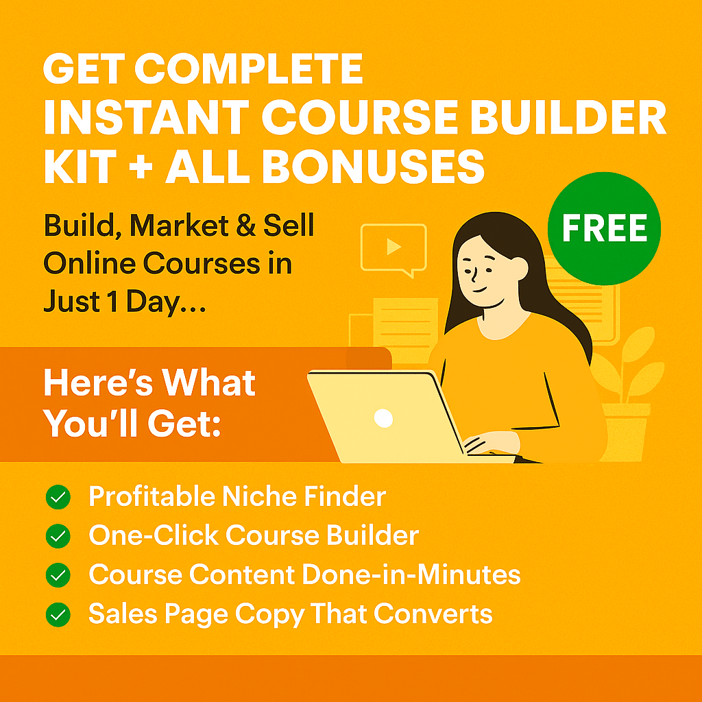 Download Instant Course Builder Kit Create & Sell Courses Fast